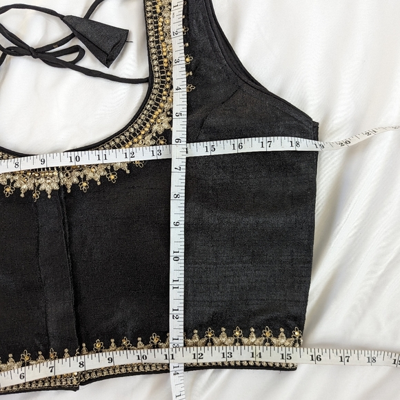 Black readymade blouse for Saree or Lehenga - Picture 6 of 8